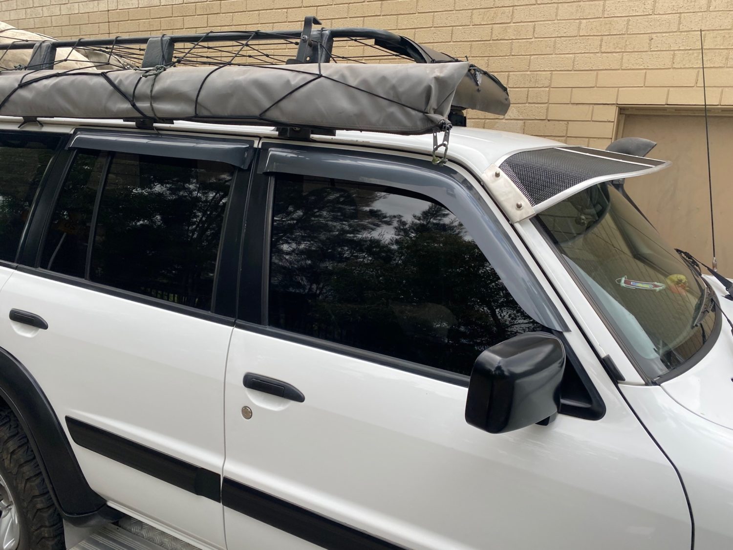 Nissan GU Patrol Mesh Windscreen Sunvisor Roof Rack World