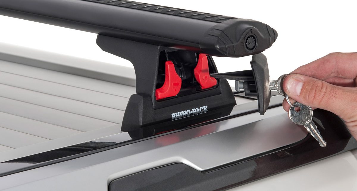 Isuzu DMax Gen3 2020on XTerrain Black Racks to fit rear cargo lid tracks (pr) Roof Rack World