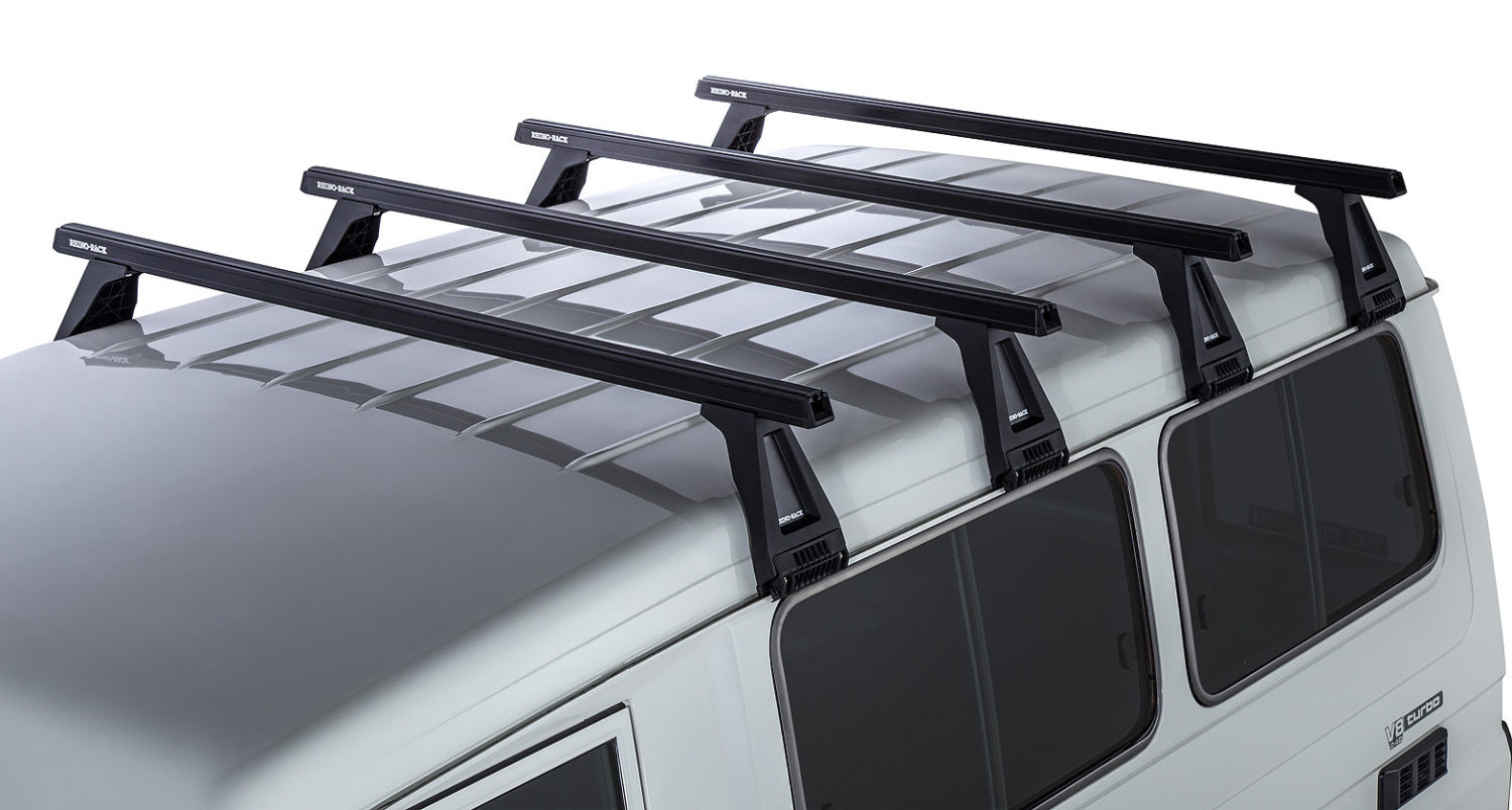 Toyota Landcruiser Troop Carrier Heavy Duty Black 2 Bar Roof Racks