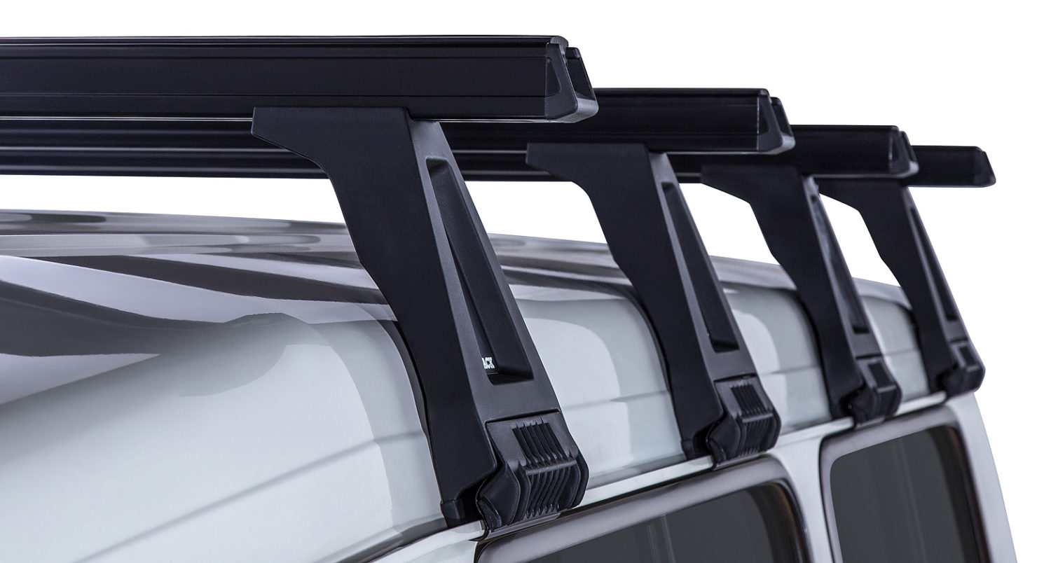 Toyota Landcruiser Troop Carrier Heavy Duty Black 2 Bar Roof Racks