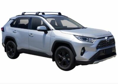 Custom Roof Rack Black Aluminum Roof Rails For Toyota RAV4 2014-2019 - 2-Piece Set, 75kg Capacity