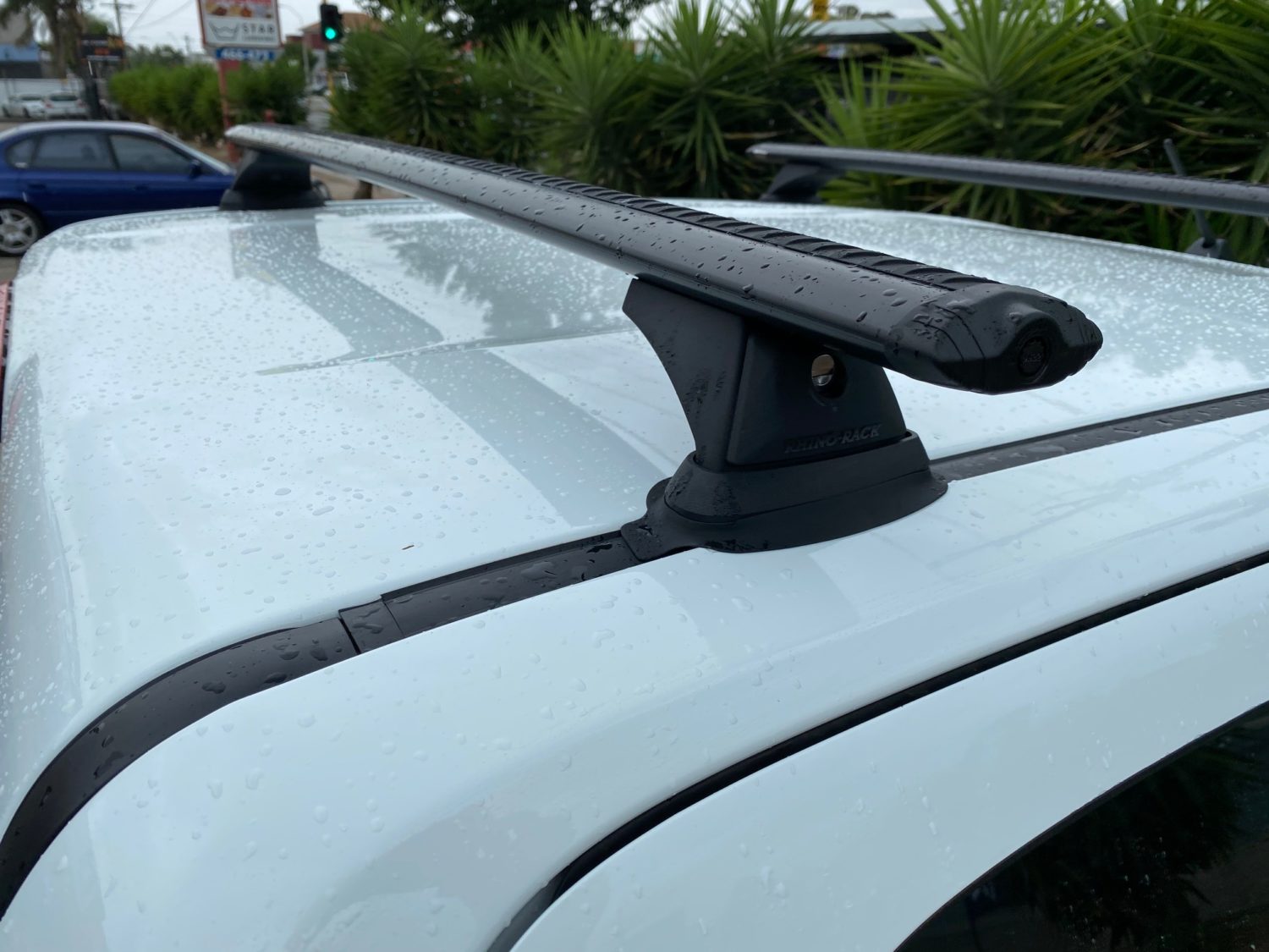 Isuzu DMax Dual Cab 2020on Rhino Black Vortex Roof Racks (JC00524