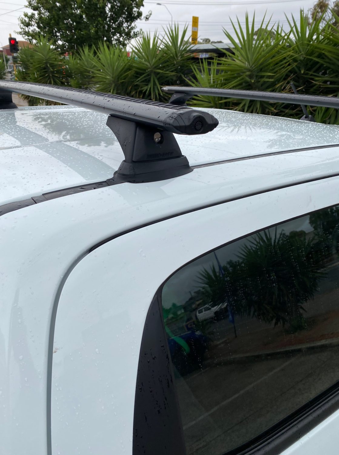 Isuzu DMax Dual Cab 2020on Rhino Black Vortex Roof Racks (JC00524