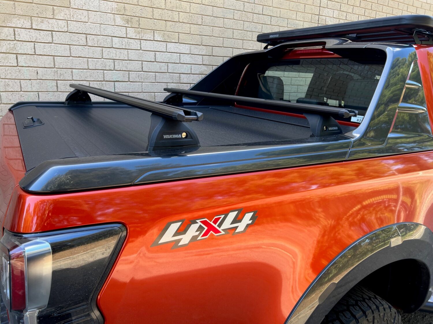 Isuzu DMax Gen3 2020on XTerrain Yakima Cross Bars (2) to rear cargo lid Roof Rack World Isuzu DMax Gen3 2020on XTerrain Yakima Cross Bars (2) to rear cargo lid Roof Rack World