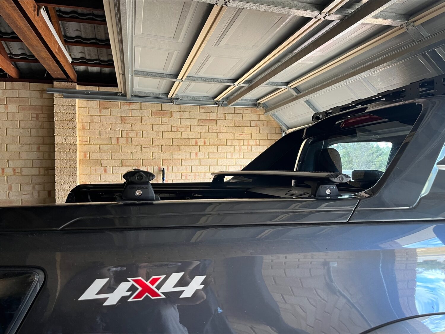 Isuzu DMax Gen3 2020on XTerrain Black Racks to fit rear cargo lid tracks (pr) (JC01364