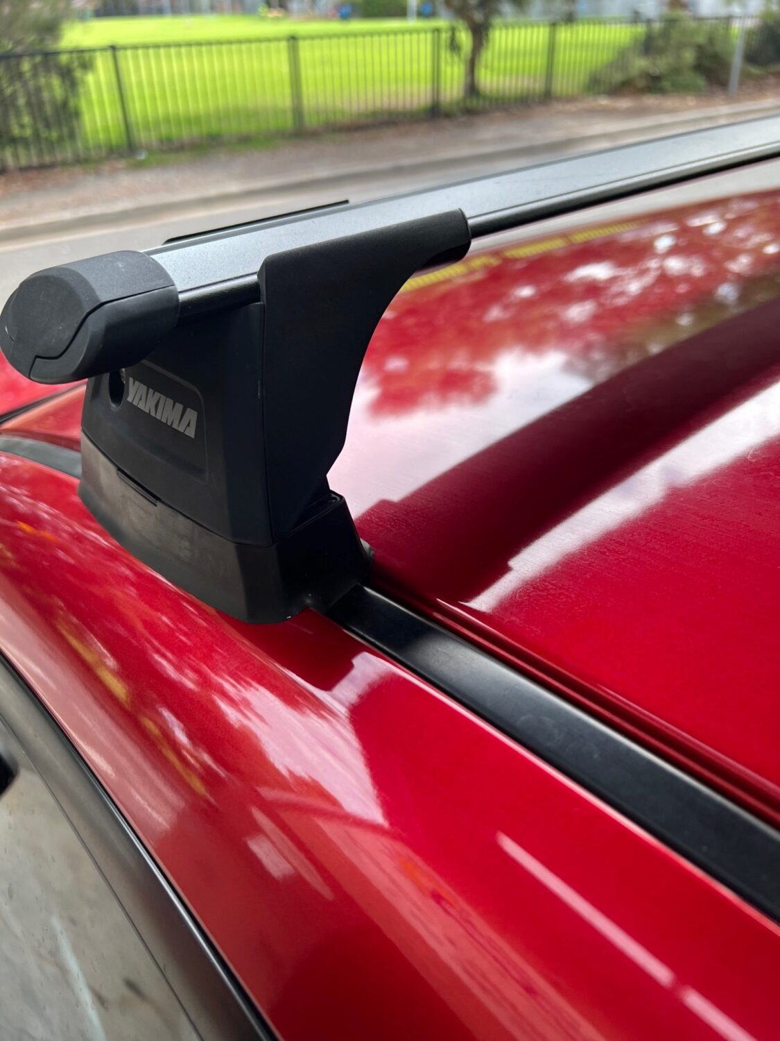 VW Amarok Dual Cab 201104/2023 Yakima Black Thru Bar Roof Rack World