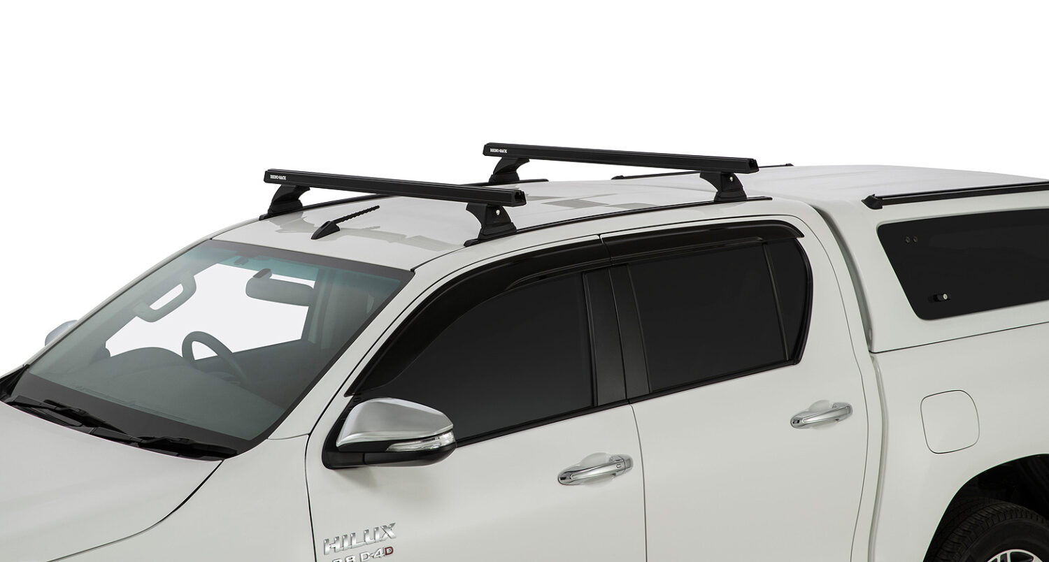 Toyota Hilux 10/2015on Dual Cab RCH Heavy Duty Track Mount Black 2 Bar